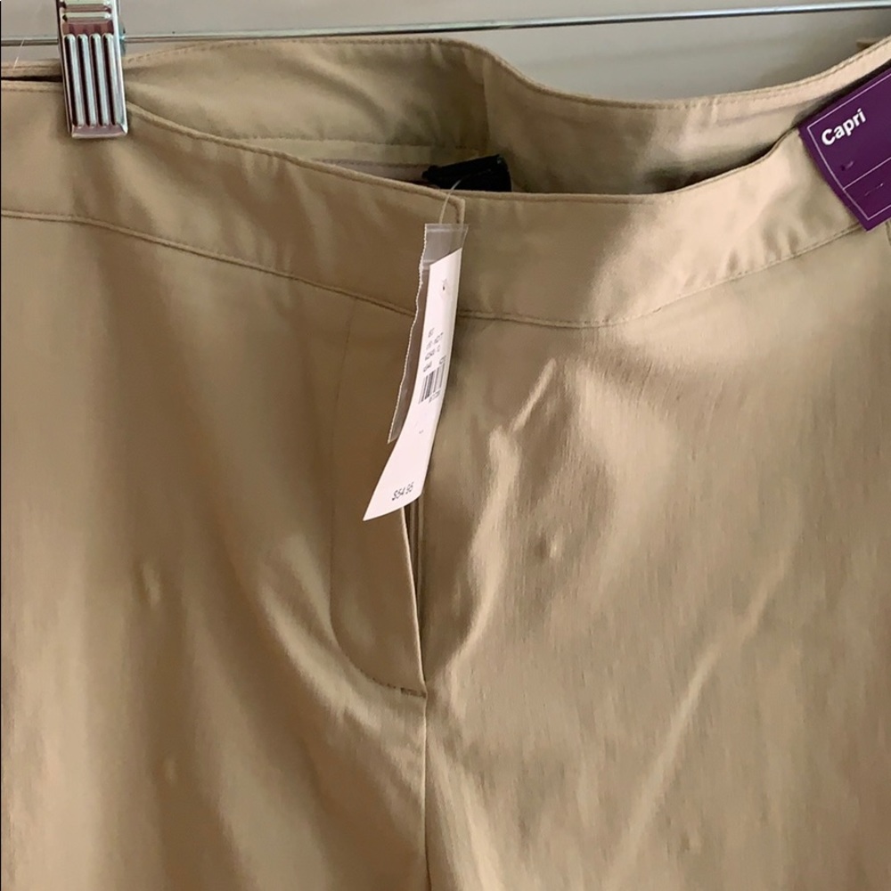 Lane Bryant Khaki Capri Pants